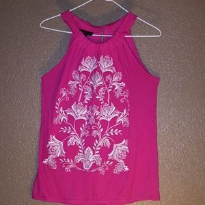 White Flower print blouse